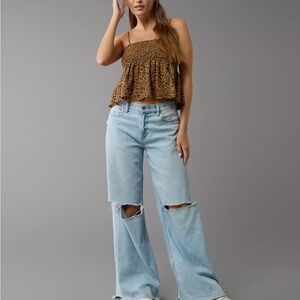 Babydoll Leopard Top NWOT